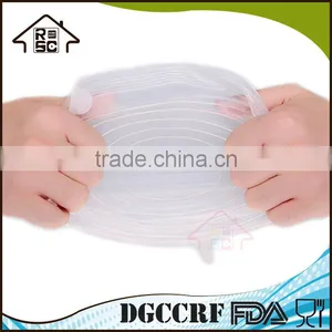 NBRSC Multi Size Silicone Lids Food and Bowl Covers Stretch Reusable Lids Cover Wrap thumbnail-5