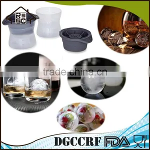 2-Piece Sphere Ice Ball Mold Plastic Ice Ball Maker thumbnail-2