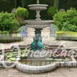 China Supply Outdoor Decoration Hand Carved Natural Marble Statue Garden Fountain thumbnail-2
