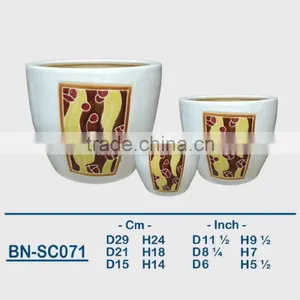 Vietnamese Ceramic Indoor Pot/ Indoor Planter BN-SC071 thumbnail-1