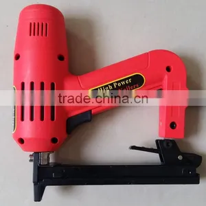 1500w 8016 Lower Noise Handheld Electric Brad Nail Crown Stapler Gun Portable Electric Nailer Gun thumbnail-2