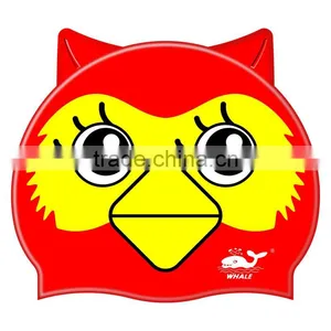 Custom Waterproof Silicone Cartoon Swimming Cap for Kids thumbnail-1