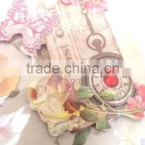 Antique Clock Style Sticker, Hot Sale 3D Decoupage Stickers, Craft Gift Sticker for Decoration thumbnail-4