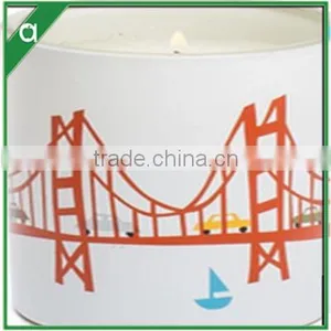 Scented Candle in Glass With Beautiful Well-design Painting on it thumbnail-1