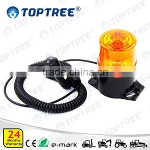 80V 5W LED Beacon Warning Safety Light Yellow Safety Flash Light thumbnail-1