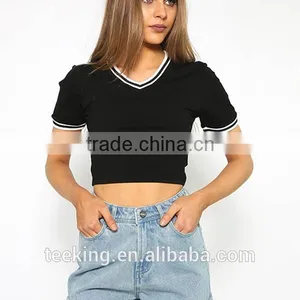 Hot Selling Women Crop t Shirts in Bulk thumbnail-1