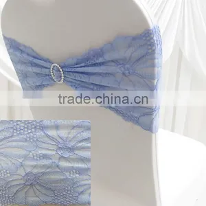 2016 Year Spandex/Lycra Lace Chair Band With Plastic Buckle Wedding Party Decor thumbnail-3