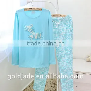 2015 New Homewear With Embroidery Design,summer Long Sleeve Sleepwearblank Homewear for Embroidery Shorts Soft Cheapest Homewear thumbnail-4
