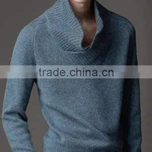 2014 Men's Fashion Neck Cashmere Sweater thumbnail-1