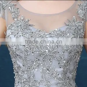 Short Sleeve Lace Party Evening Fashion Night Dress Patterns thumbnail-2