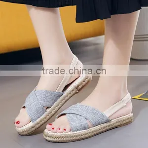 Zm50121b Summer New Style Ladies Roman Shoes Women Flat Sandal Shoe thumbnail-1