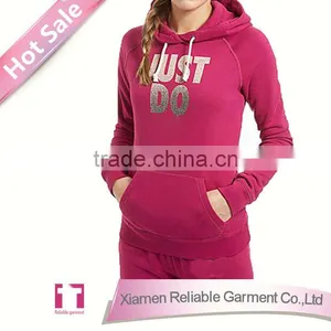 70% Cotton 30% Polyester Hoodie Wholesale Female Hoodie Cheap Lady Hoody thumbnail-1