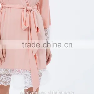 Relaxed Fit Wrap Front Comfortable Bamboo Bathrobe Wholesale Luxury Bathrobe thumbnail-5