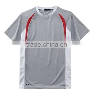 Hot Sell Crewneck Polyester Sports t Shirts For Men With Custom Service thumbnail-1