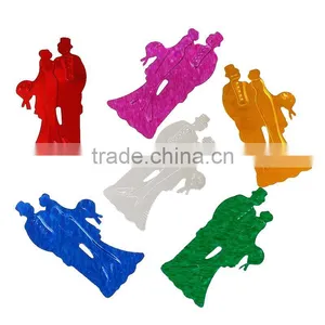 PVC Confetti Party Decoration Wedding Bride and Groom At Random thumbnail-3