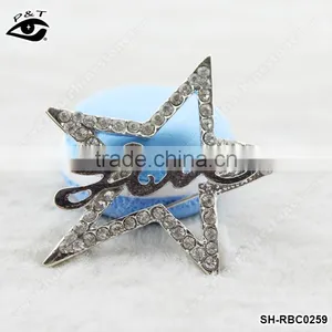 Rhinestone Brooch Crystal Pins Wholesale Brooches Star Shaped for Wedding Dresses thumbnail-1