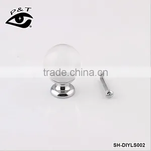30MM White Round Crystal Ball Door Handle thumbnail-3