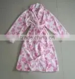 2014 Xinbo Jacquard Printed Coral Fleece Bathrobes thumbnail-1
