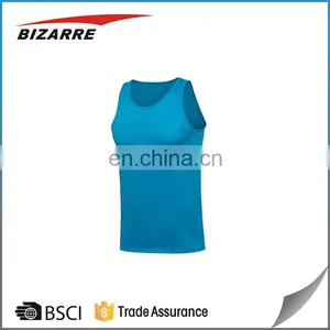 Cool 100% Polyester Breathable Running Singlet Men thumbnail-1