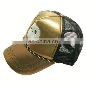 Cartoon Children Hat Children Baseball Hat Unique Gold Trucker Hat thumbnail-1