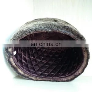Sealskin Round Cap Fur Hat in Winter for Men in Karachi for American Style thumbnail-4