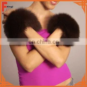Natural Color Real Fox Fur Cuff thumbnail-2