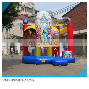 5 in 1 Inflatable Combo Castle/inflatable Bouncy Castle/inflatable Bouncers Combo With Art Panel thumbnail-1