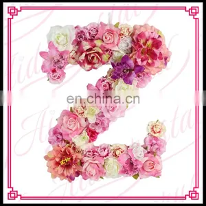 Aidocrystal Luxury Wedding Decoration Blue Green Customized Letters Flower Wall Backdrop thumbnail-2