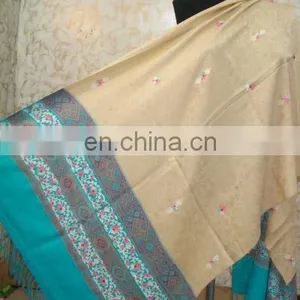 Shawls - Nepali Pashmina Cashmere Shawl (Beige) thumbnail-1