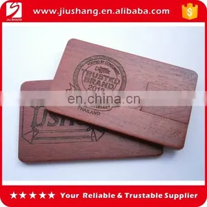 Wooden Business Card Usb Flash Drive With Debossed Logo thumbnail-1