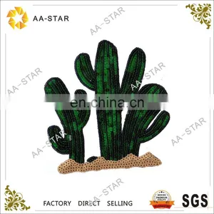 Cactus in the Desert Design Sequin Embroidery Pattern for Clothing thumbnail-1