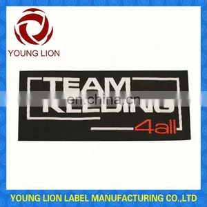 Silk Printed Woven Clothing Label thumbnail-1
