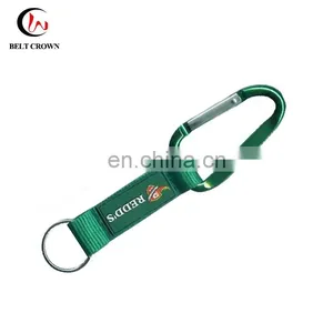 PVC Patch Key Chain Strap With Carabiner and Split Ring thumbnail-4