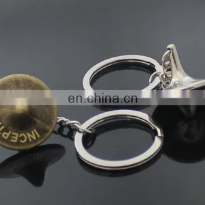 Metal Alloy Spinning Top Key Chain With Logo Spinning Top Toys Keychain Promotional Gifts for Adults and Children thumbnail-1