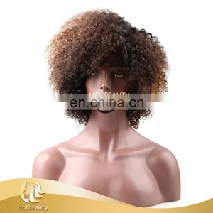 2017 New Arrival Colored Kinky Curly Wig, Sexy Curly Style Hair thumbnail-1