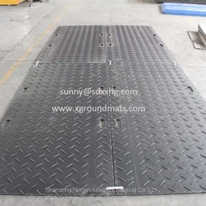 Durable HDPE Plastic Road Mat Mobile Ground Protection Mat thumbnail-3