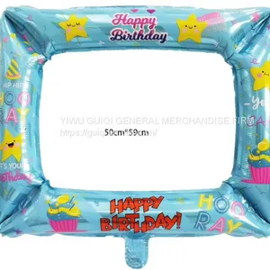 Foil Balloon Happy Birthday Square Helium Balloon Mylar Balloon Party Balloon Decoration Balloon thumbnail-1