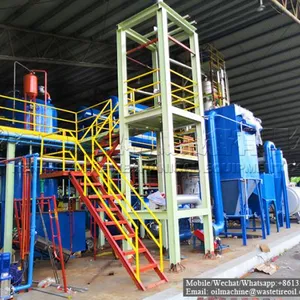 Waste Oil / Used Car Oil/ Used Engine Oil To Diesel Distillation Machine Pyrolysis Oil to Fuel Recycling Plant thumbnail-1