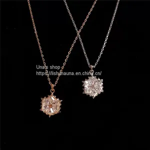 Swarovski's Beating Heart Necklace Femininity Pendant Clavicle Chain Valentine's Day Gift thumbnail-1