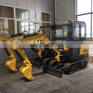 China 2.2 Ton Mini Crawler Hydraulic Excavator With Swing Arm and Chassis Flex on Sale thumbnail-6