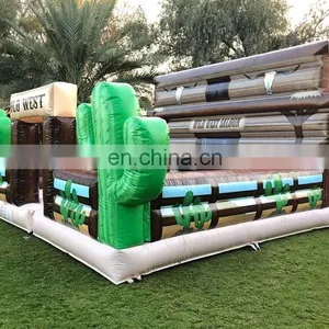 Inflatable Mechanical Bull Ride Machine Old West Rodeo Bull Riding For Sale thumbnail-4