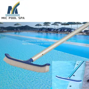 Swimming Pool Accessories 18''/45cm Deluxe Wall Brush With Polished Alu Back Nylon Brush Head thumbnail-5