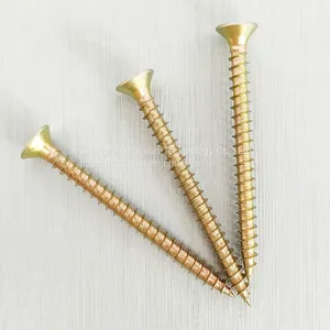 Yellow Drywall Screws Fine Thread Self Tapping Screws China Factory Supply thumbnail-1
