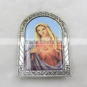 Small Virgin Mary Icon With Metal Holder thumbnail-2
