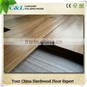 Hand-scraped Large Leaf Acacia Solid Wood Flooring Foshan thumbnail-1