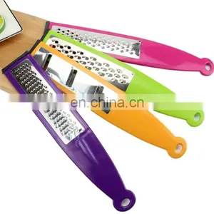 High Quality 4 Color Plastic Cheese Hand Grater, Different Pattern Soft Grip Handle Grater thumbnail-1