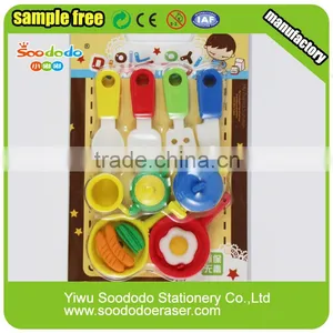 3D Cooker Shaped Erasers Puzzle Rubber Stationery thumbnail-1