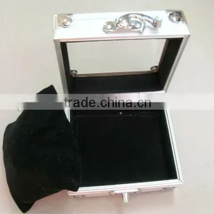 Silver Diamond Style Suface Aluminum Empty Watch Case With Custom-made thumbnail-1