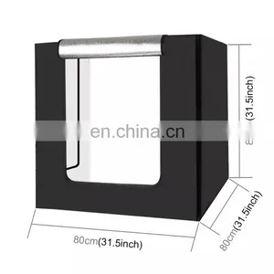 Photography 80cm Photo Box 5500K Professional Photo Studio Light Box LED Shooting Tent Booth thumbnail-2