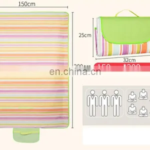 Picnic Mat Waterproof Outdoor Camping Picnic Mat Plaid Beach Blanket Baby Mattress Sleeping Bed Pad Perfect Picnic Blanket thumbnail-4